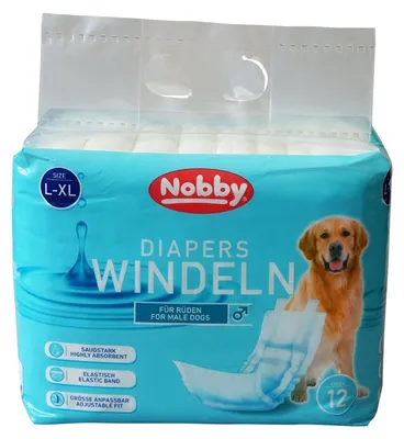 Produktbild von Nobby Windeln f. Rüden 12 St.; L-XL ; 60 - 80 cm
