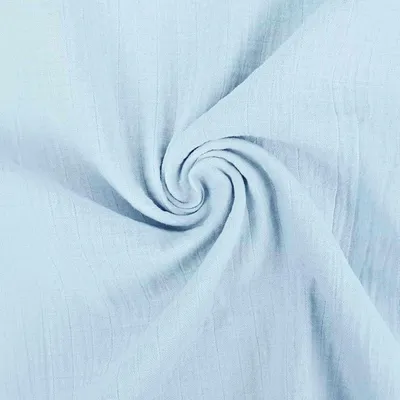 Image de Tissu double gaze à carreaux, vendu au mètre Tiny - 50 x 150 cm - Bleu ciel | par Craft Loom