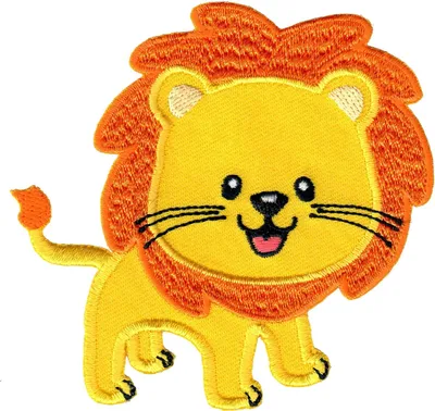 Imagen del producto de Aplicación de planchado con diseño de león, apta para niños, para planchar en prendas de vestir