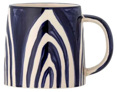 Produktbild von Bloomingville Becher SHAMA Blau 500 ml mit Kaffeebecher Keramik Tasse