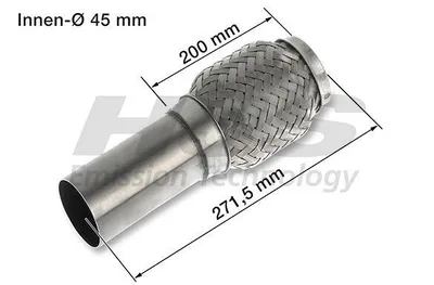 Image de HJS 83 00 8456 Tuyau flexible du système d'échappement