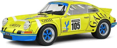 Produktbild von Solido Modellauto Maßstab 1:18 Porsche 911 RSR #105 gelb 1973 S1801118