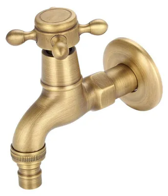 Immagine prodotto di Rubinetto per lavatrice, ottone, attacco G1/2, stile antico, monocomando, 9,5 cm