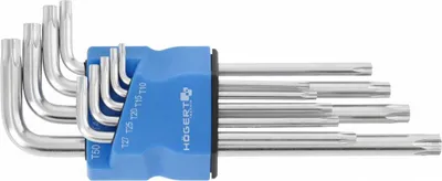 Image de S2 acier long clés torx set 9 pcs. HT1W830