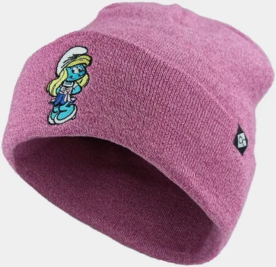 Bavarian Caps Strickmütze mit Stickerei in rosa