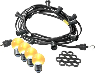 Produktbild von Illu-/Partylichterkette 20m - Außenlichterkette -  Germany - 20 ultra-warmweiße LED Kugeln