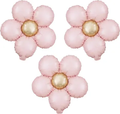 Immagine prodotto di Pallone in foil rosa margherita 51x43 cm 3 pz