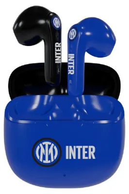 Imagen del producto de Auriculares inalámbricos intraaurales con estuche de carga, color negro y azul claro