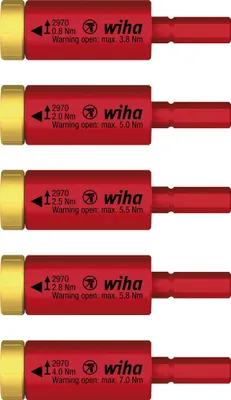 Zdjęcie produktu dla Zestaw adapterów momentu obrotowego VDE 5-częściowy Wiha
