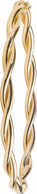 Produktbild von Wunderschöner 9 Karat (375) Gold Damen - Klappbar Armreif - 5mm; TRS14237