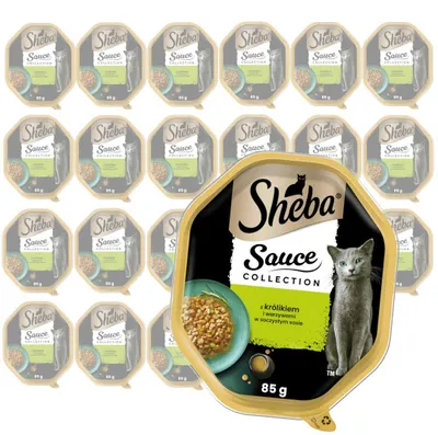 Produktbild von SHEBA Sauce Speciale 22x85g mit Kaninchen und Gemüse - feuchte Nahrung für Katzen in Sauce