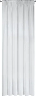 Produktbild von Gardine VIOLA weiß 140x270 cm  Kräuselband Tunnelzug Tunneldurchzug