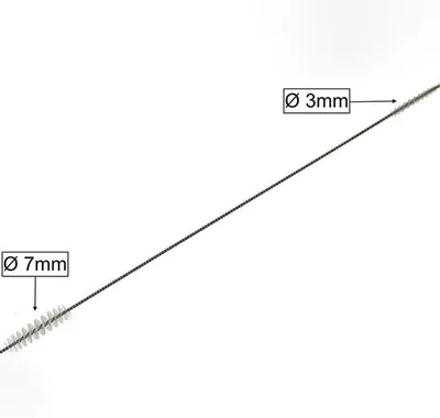 Image de Brosse de nettoyage double (3/7mm) spécialement conçue pour le tube d'aspiration et le tuyau à lait