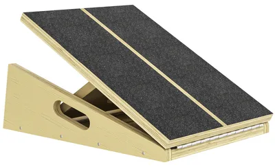 Produktbild von Schrägbrett für Entlastungs-Übungen, 4 verstellbare Winkel, rutschfest, Holz