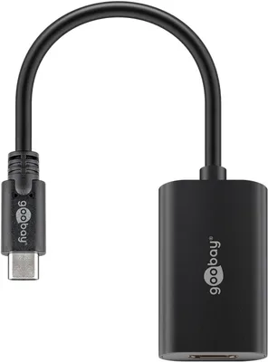 Image de Goobay 38532 Adaptateur USB-C™ HDMI 4k60Hz, noir, 0.2 m - USB-C™ mâle > HDMI™ femelle (type A)