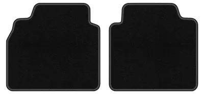 Produktbild von Velours-Fußmatten Hinten für Mercedes S W220 1998-2005 (Langversion) – 2-tlg, Schwarz, passgenau – Wielganizator LUX
