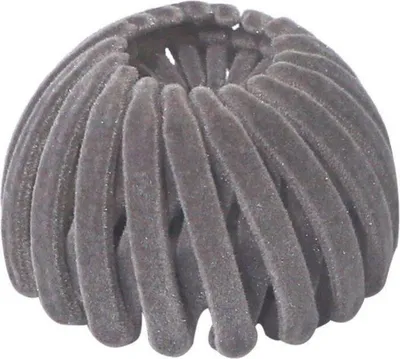 Productafbeelding van Zachte, spiraalvormige haaraccessoire - grijs - plastic