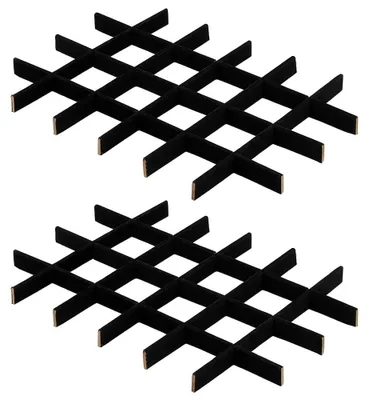 8er Set Schmuckkästchen-Trennwände aus Holz, 3,5 mm Schlitz
