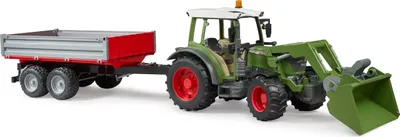 Produktbild von bruder Bruder 02182 Fendt Vario 211 mit Frontlader und Bordwandanhänger