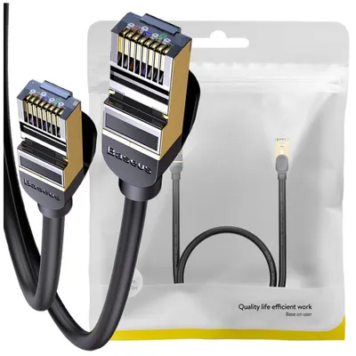 Obrázek produktu pro Baseus WKJS010301, 2 m, Cat7, S/FTP (S-STP), RJ-45, RJ-45, Černá