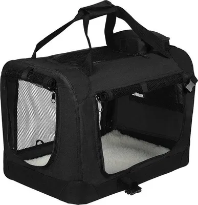 Productafbeelding van Famanu Hondenkennel - Zwart - 60x42x42 cm
