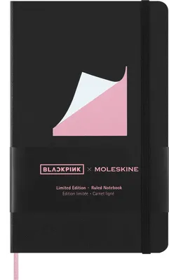 Produktbild von Moleskine X Blackpink Notizbuch L/A5, liniert, fester Einband, Schwarz