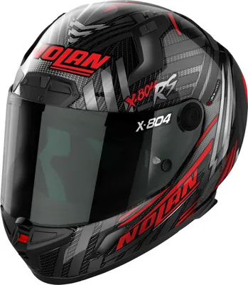 Produktbild von Nolan X-804 RS Ultra Carbon Spectre Helm, schwarz/grau/rot, L (60)