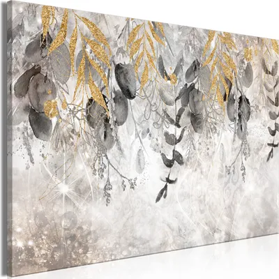 Produktbild von Vlies Leinwandbild - Angelic Touch (1 Part) Wide 60x40 cm Blätter b-A-0823-b-a