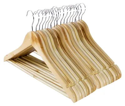 Produktbild von Kleiderbügel aus Holz, 20 Stck.