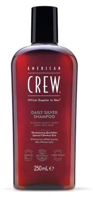 Produktbild von American Crew Daily Silver Shampoo revitalisierendes Shampoo für Männer, 250ml
