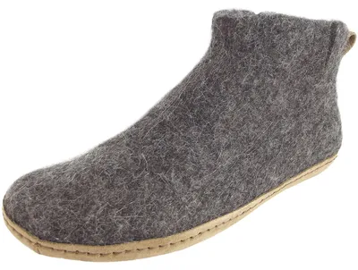 Produktbild von Gottstein Magicfelt 731 Tiroler Steinschaf Uni Wollfilz-Hüttenschuhe grau, 17731-8850