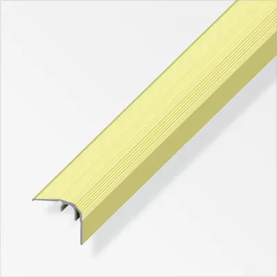 Produktbild von alfer Abschluss-Profil 1 m, 32 x 27 mm Aluminium eloxiert messing