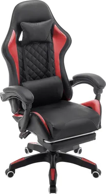 Produktbild von SVITA X-Stream Gamingstuhl mit Fußstütze Chefsessel ergonomisch Rot