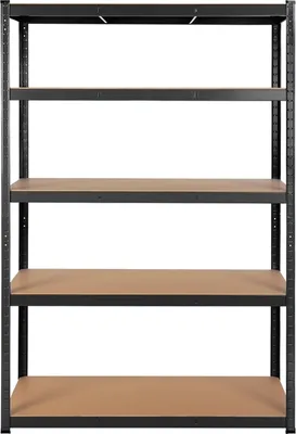 Produktbild von Yaheetech Schwerlastregal 180 x 120 x 60 cm Lagerregal 5 Böden metall Regal Max. Belastbarkeit für jedes Fach: 175kg Schwarz