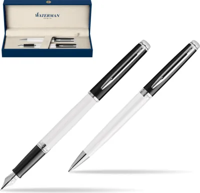 Produktbild von Waterman - Fountain Stift Hemisp -Farbblock CT F SW -WT | 1 Stück
