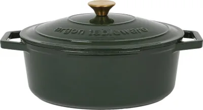 Produktbild von Ovale Auflaufform aus Gusseisen – 4,68 l – Grün