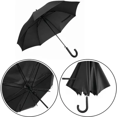Produktbild von Regenschirm Ø103 cm WIND Stockschirm 0,46 kg Automatik Schirm schwarz