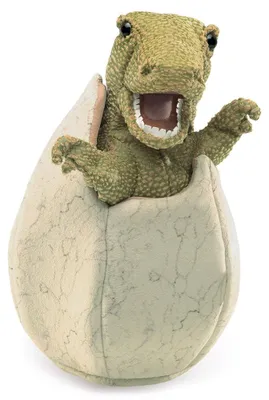 Produktbild von Folkmanis Handpuppe Saurierbaby im Ei 3134
