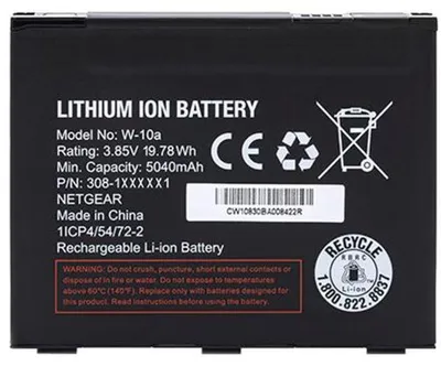 Immagine prodotto di NETGEAR MHBTR10 - Batteria per hotspot mobile - Ioni di litio - 5040 mAh - per router mobile Nighthawk M1
