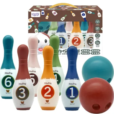 Produktbild von Woopie Buntes Bowling für Kinderzahlen