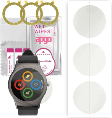 Produktbild von apgo 3 Stück Schutzfolie, Matt, kompatibel mit Acme SW201 Smartwatch, Hydrogel Displayschutzfolie mit Positionierhilfe, Displayfolie, robust und kratzfest