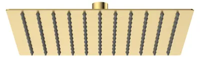 Produktbild von AVAPAX | Quadratische Kopfbrause 25 x 25 cm - Edelstahl 304 - Gold gebürstet - G1/2-Anschluss