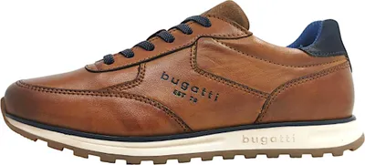 Image de Bugatti Civino : chaussures de sport pour hommes, lacets, couleur marron, style décontracté