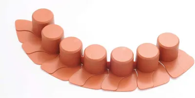 Produktbild von Gartenpalisade Rasenkante 4 m Ziegelrot Beeteinfassung Beetumrandung 7 Segmente