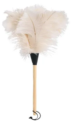 Produktbild von Redecker Straußenwedel, weiße Federn, klein, 50 cm
