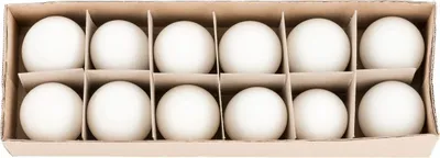 Produktbild von 12x Echte ausgeblasene Enteneier weiß Natur Ostereier Deko Basteln Bemalen
