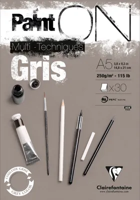 Imagen del producto de Clairefontaine Paint'On, formato A5, gramaje 250g, 30 hojas