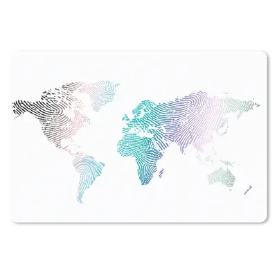Produktbild von MuchoWow® Mauspad Mousepad Weltkarte - Abstrakt - Farben - Kinder - Jungen - Mädchen 27x18 cm - Mousepads - Maus Mat - Pad - Mausunterlage - Büroartikel - Desk Matten