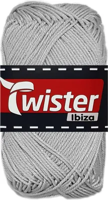 Produktbild von 50 Gramm Twister Ibiza aus 100 % Baumwolle 92 Silber