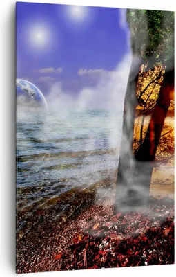Produktbild von Bild auf Leinwand - Leinwandbild - Einteilig - Abstraktion Umwelt Erde - 80x120cm - Wand Bild - Wanddeko - Wandbilder - Leinwanddruck - Wanddekoration - Leinwand bilder - Wandbild - PA80x120-0308